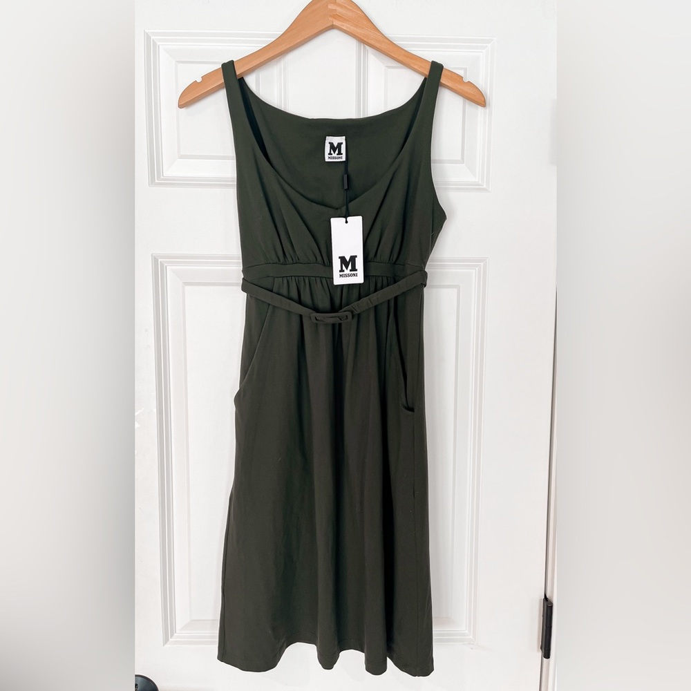 NWT M by Missoni Empire Belted Waist Mini Dress